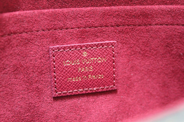 Louis Vuitton Classic Monogram and Fuchsia Pink Felicie Pochette Crossbody Bag