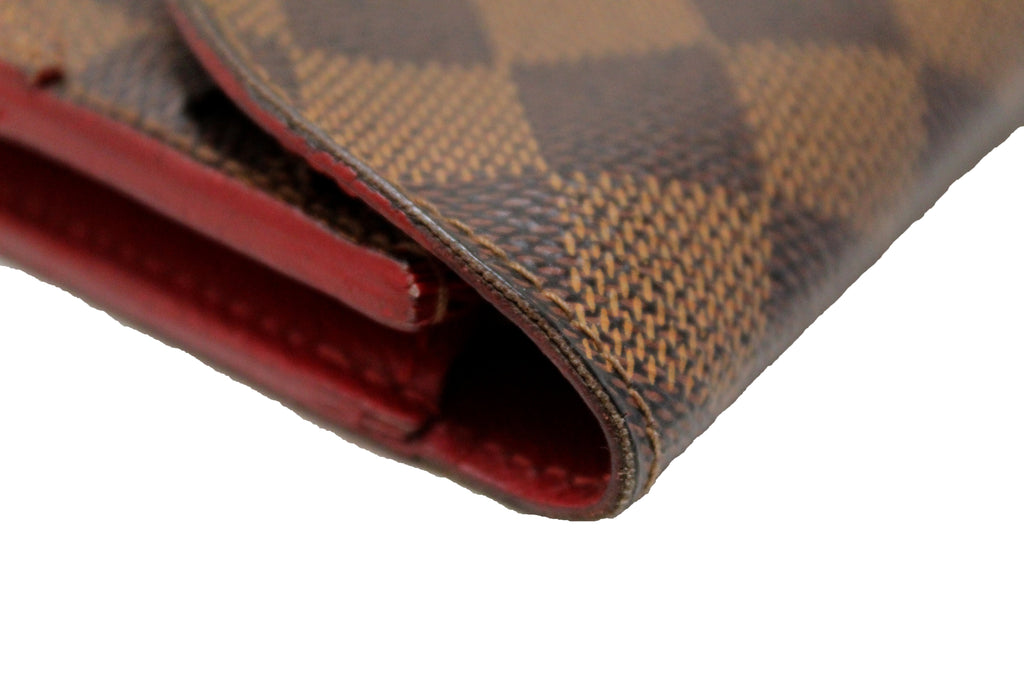 Authentic Louis Vuitton Damier Ebene Red Caissa Wallet – Italy Station
