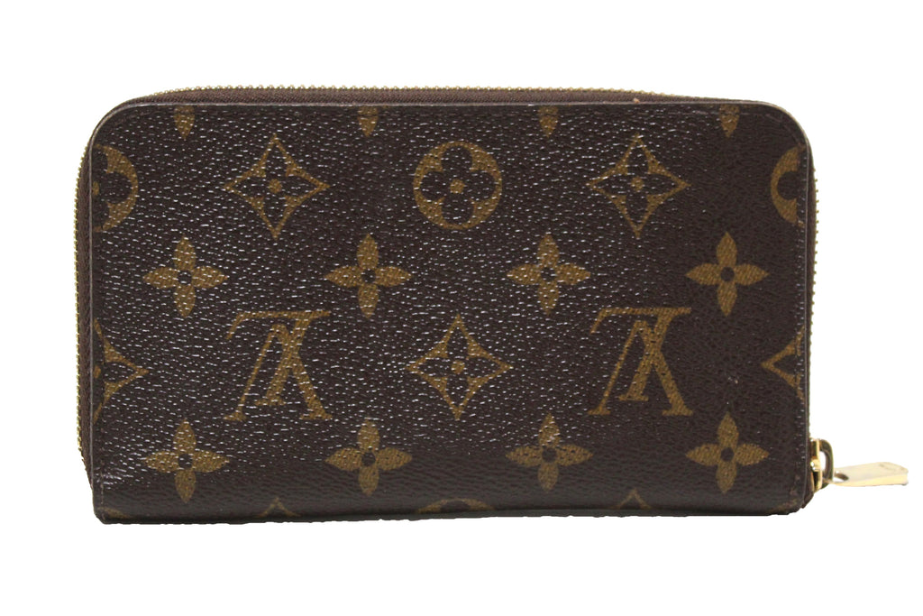 Louis Vuitton Signature Red Monogram Patent Leather Zippy Zip Around Wallet