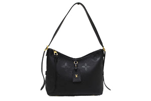Louis Vuitton Black Monogram Empreinte Leather CarryAll PM Bag