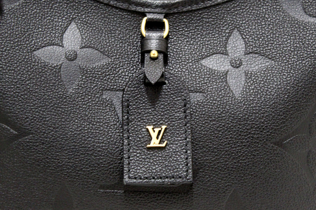 Louis Vuitton Black Monogram Empreinte Leather CarryAll PM Bag – Italy  Station