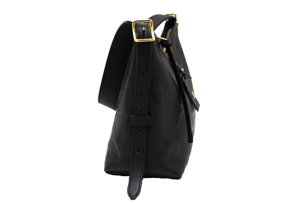 Louis Vuitton Black Monogram Empreinte Leather Carryall PM Bag