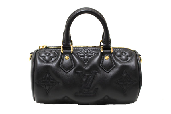 Louis Vuitton Bubblegram Black Calf Leather Papillon BB Bag