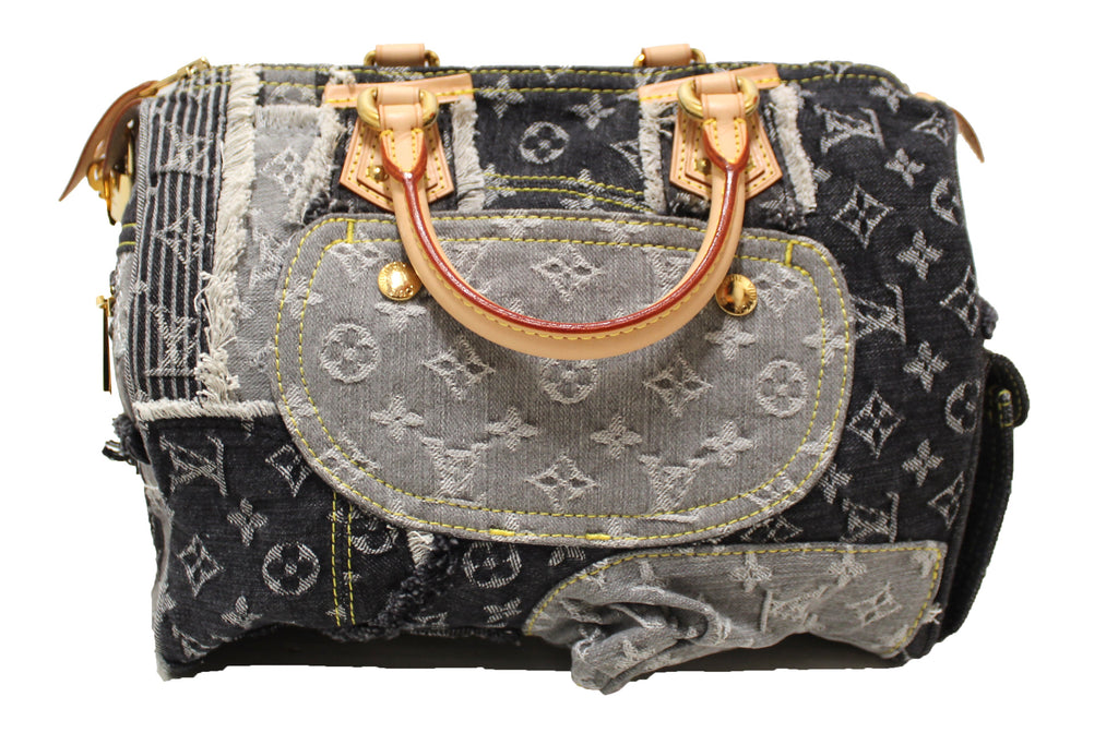 Louis Vuitton Speedy Bandouliere Bag Damier and Monogram Patchwork