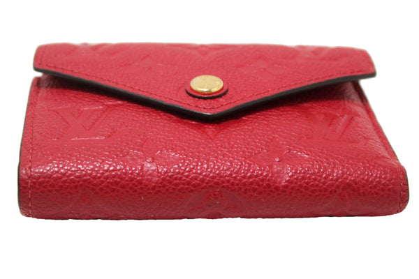 Louis Vuitton Red Monogram Empreinte Leather Victorine Wallet