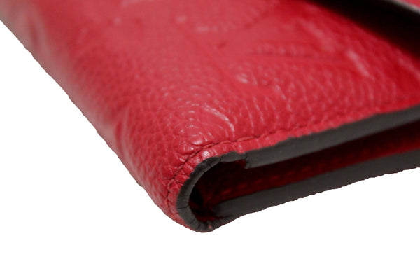 Louis Vuitton Red Monogram Empreinte Leather Victorine Wallet