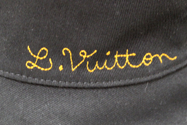 Louis Vuitton Black x White Distorted Damier Reversible Bucket Hat