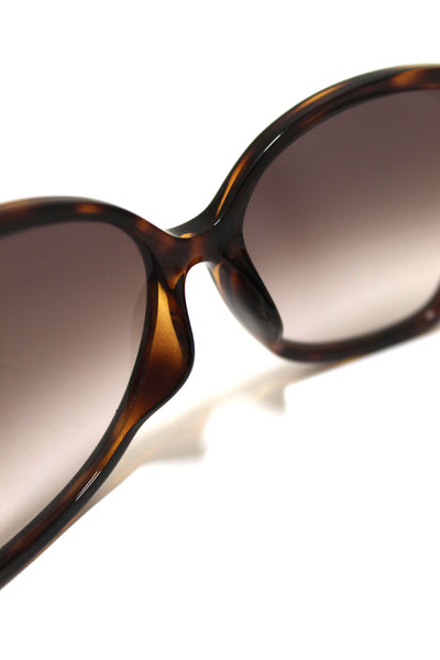 Fendi Tortoise Shell Acetate and White Frame Sunglasses