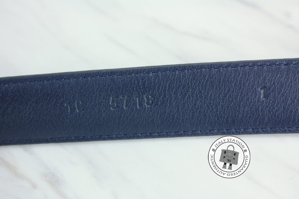 Louis Vuitton Mens Belts, Blue, 90 cm