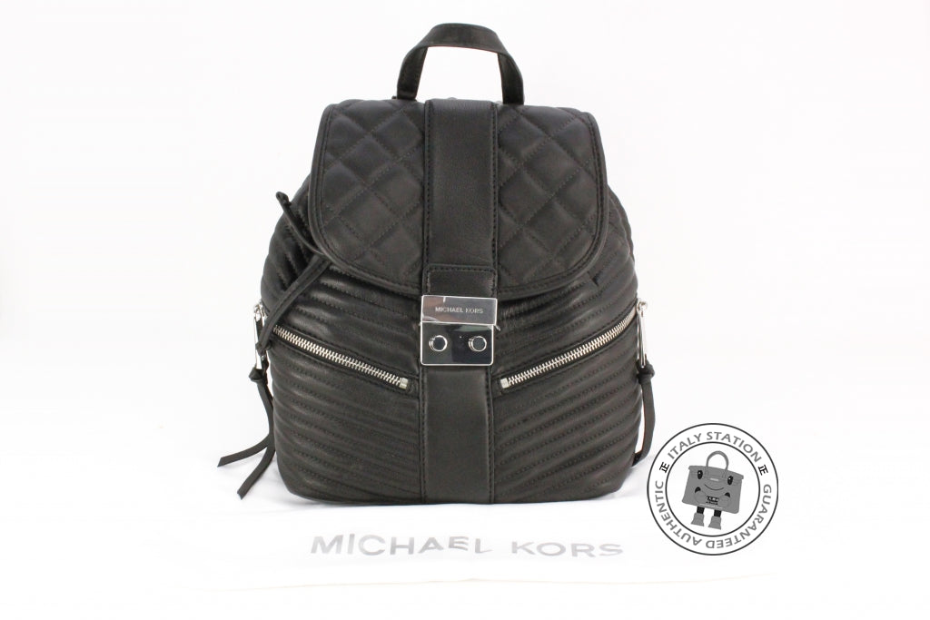 elisa logo mini backpack MICHAEL KORS Michael Kors 30H5SEXB1L Small Backpack Leather Black / 00