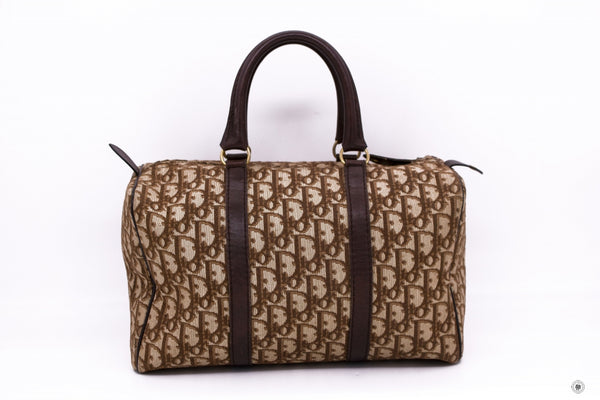 christian-dior-vintage-brown-logo-jacquard-fabric-amp-leather-t-fabric-shoulder-bags-ghw-IS035738