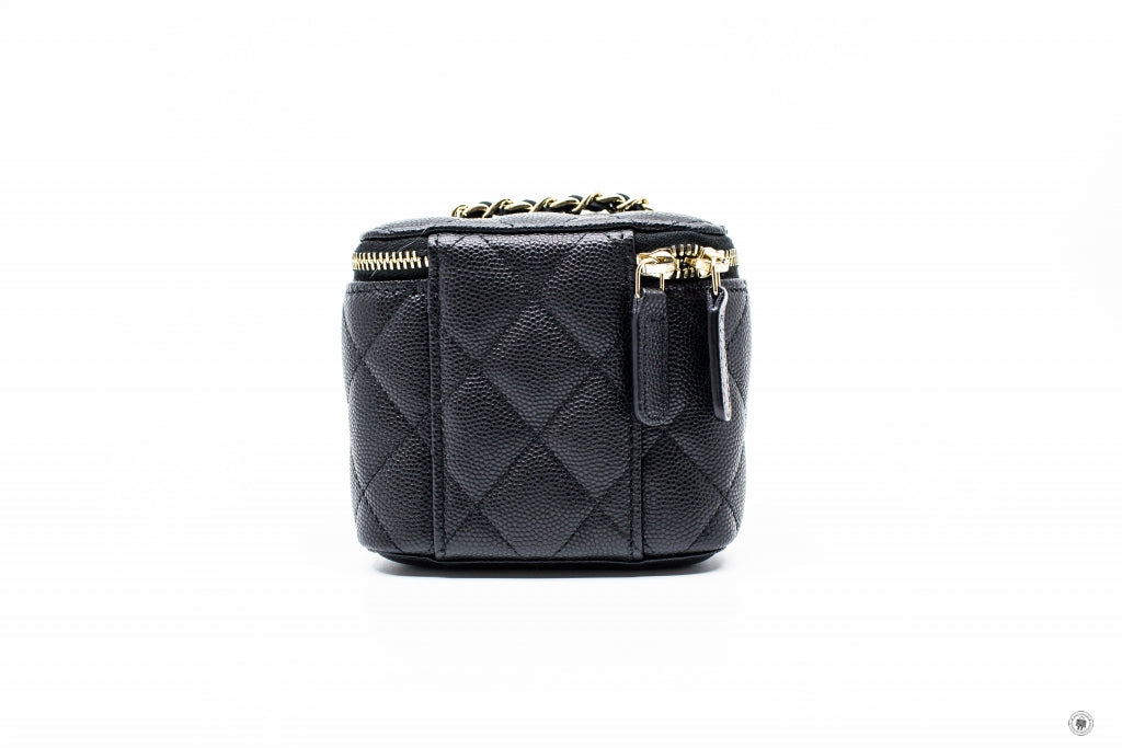 Chanel AP1340Y33352 Small Vanity Black / C3906 Caviar Shoulder Bags Pb –  Italy Station