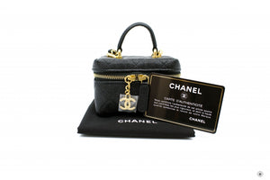 Chanel AP2194 B05722 Small Vanity With Chain Black / 94305 Caviar