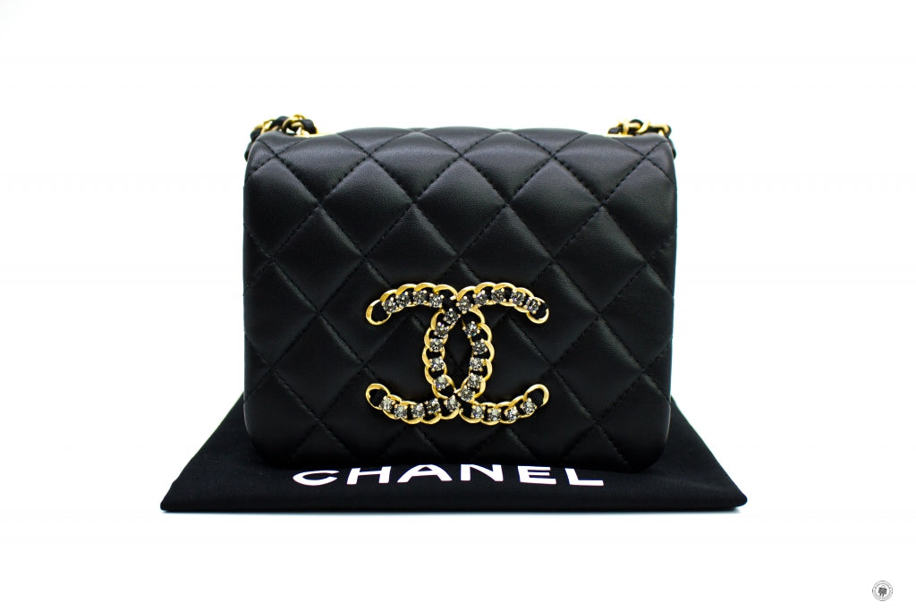 Chanel AS2599B05828 Mini Flap Bag Black / 94305 Lambskin Shoulder Bags –  Italy Station