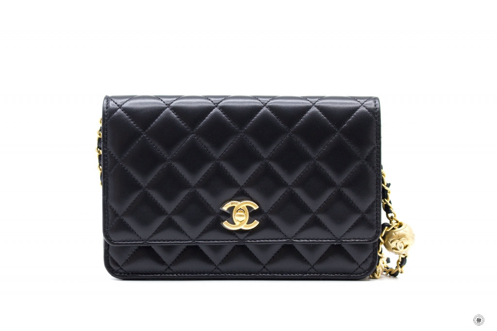 Chanel AP1450B02916 Wallet ON Chain WOC With Golden Pearl Crush Black – Italy  Station