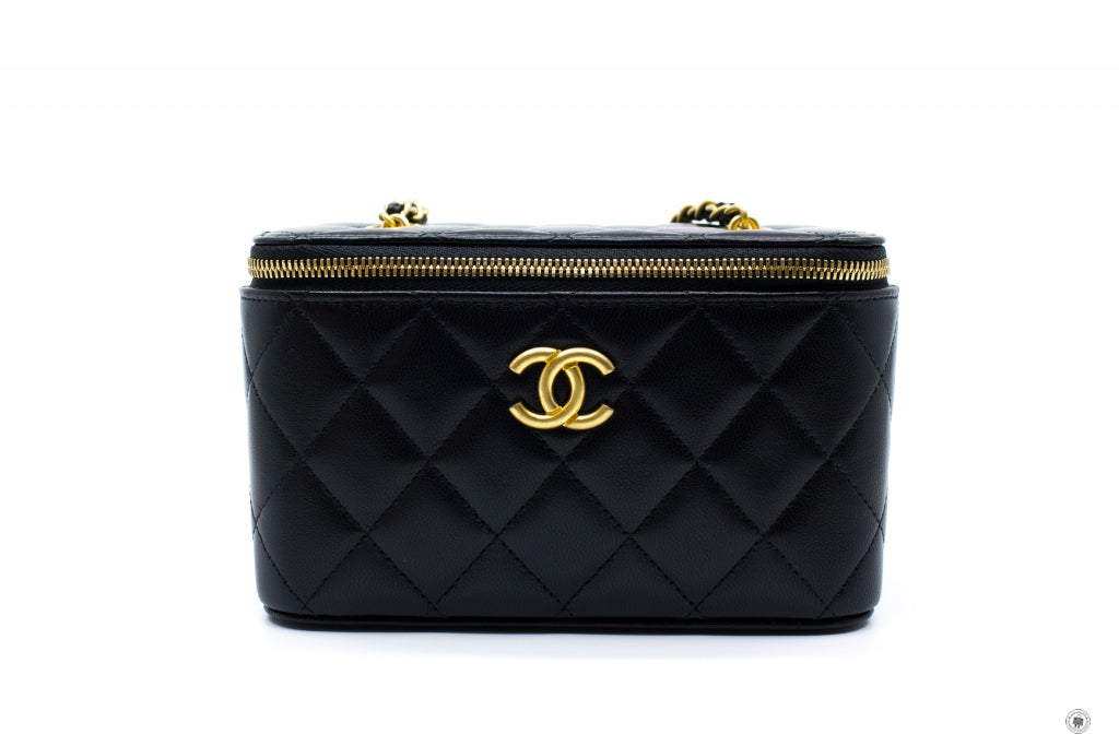 Chanel AP2550B07242 Vanity With Gold And Silver Chain Black / 94305 La –  Italy Station