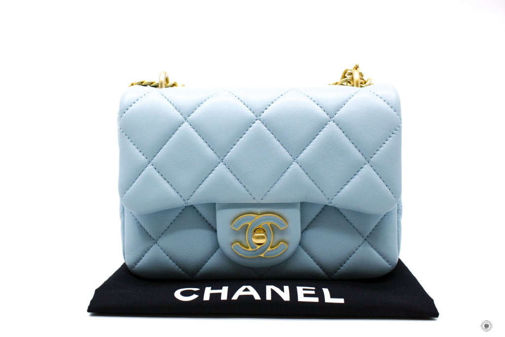 Gabrielle handbag Chanel Blue in Suede - 33570258