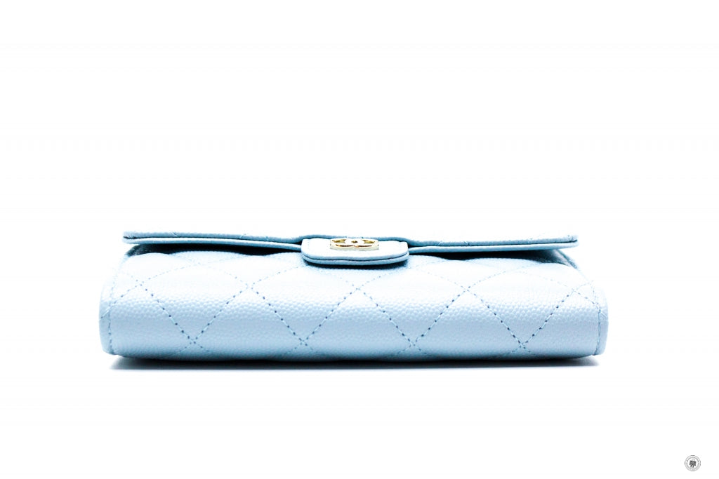Chanel AP0232Y33352 Classic Flap Wallet Baby Blue / NG752 Caviar Short –  Italy Station