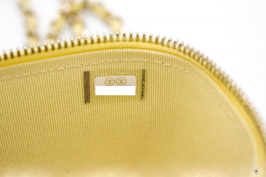 Chanel Yellow Caviar Cosmetic Pouch Q6ACVY0FYB001