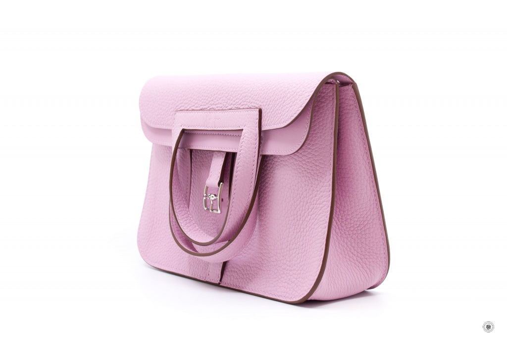 HERMES Hermes H082027 Halzan 25 Mauve Sylvestre / CKX9 Taurillon