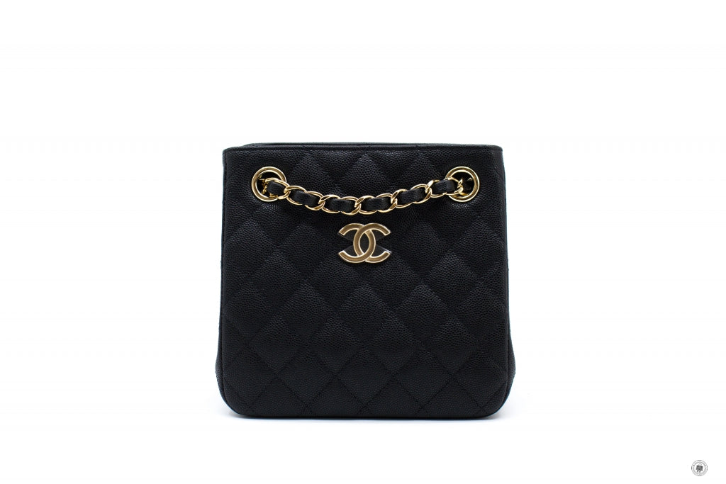 Chanel AS3176Y33352 Bucket Bag Black / 94305 Caviar Shoulder Bags