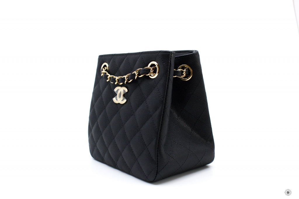 Chanel AS3176Y33352 Bucket Bag Black / 94305 Caviar Shoulder Bags