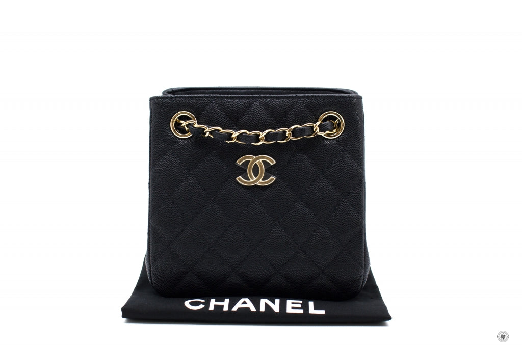 Chanel AS3176Y33352 Bucket Bag Black / 94305 Caviar Shoulder Bags Ghw