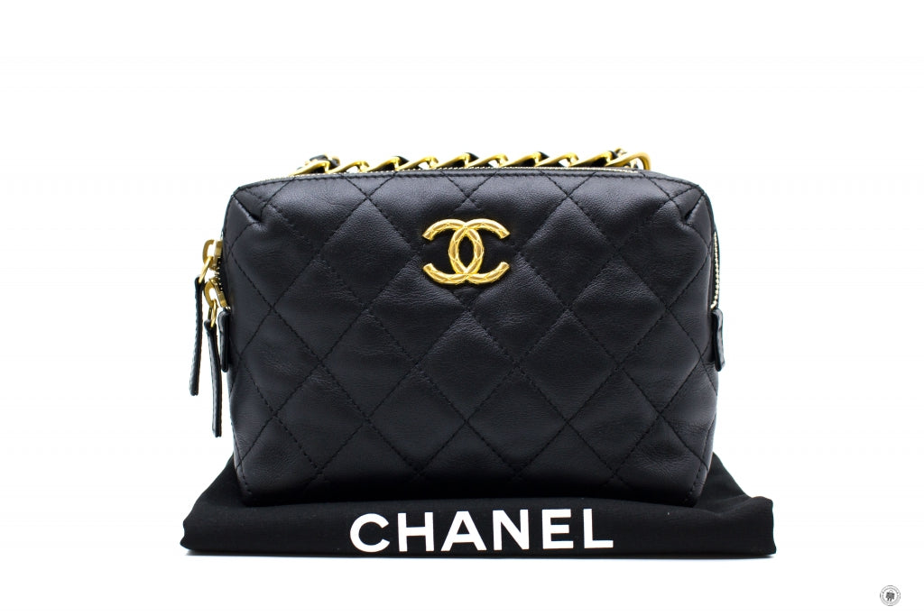 Chanel AS3229B08008 Mini Bowling Bag Black / 94305 Calfskin Shoulder B –  Italy Station