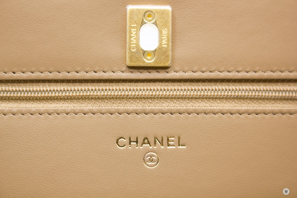 Chanel AP1450B02916 Wallet ON Chain Woc With Golden Ball Beige / NJ528 –  Italy Station