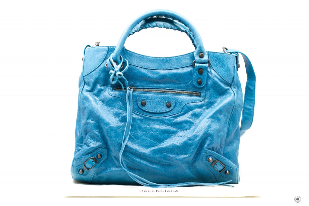 y♡⃛u BALENCIAGA Balenciaga 235216 D94JT Small Stud Velo Blue