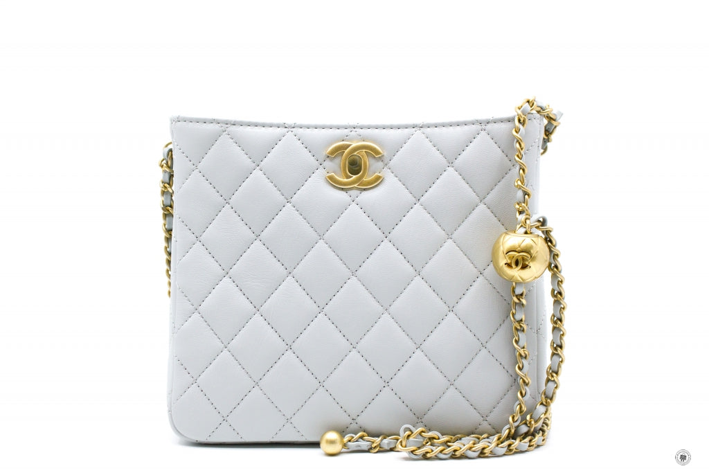 Chanel Brand New Pearl Crush Blue Mini Cross Body Shoulder Bag