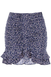 Isabel marant milendi silk mini skirt JU0009FA A3J10I BLUE