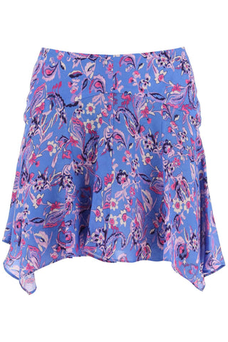 Isabel marant 'perrine' hankerchief mini skirt JU0062FA A2J03I BLUE
