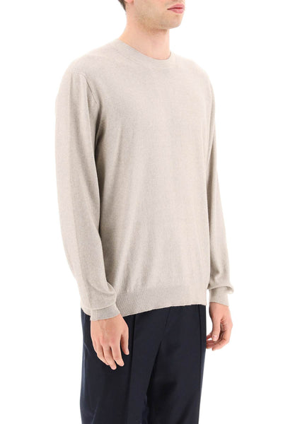 Agnona cotton and cashmere sweater K102U38 4T12N6 STONE