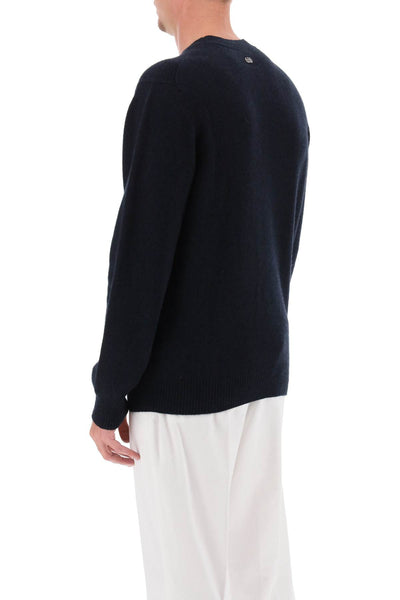 Agnona crew-neck sweater in cashmere K102UL8 4T0807 NIGHT