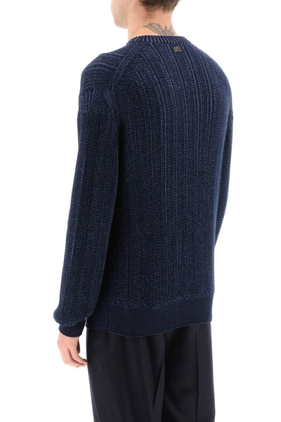 Agnona cashmere, silk and cotton sweater K104U38 6N07V6 ECLIPSE