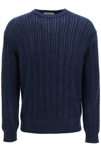 Agnona cashmere, silk and cotton sweater K104U38 6N07V6 ECLIPSE
