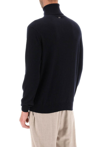 Agnona seamless cashmere turtleneck sweater K202U28 4K1207 NIGHT