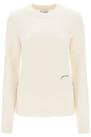Ganni sweater in brushed alpaca blend K2104 EGRET