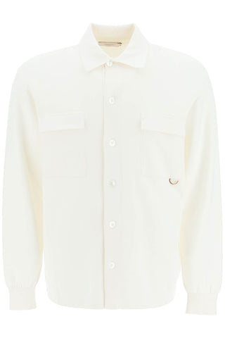 Agnona soft silk-blend shirt KD02U08 9E1206 WHITE