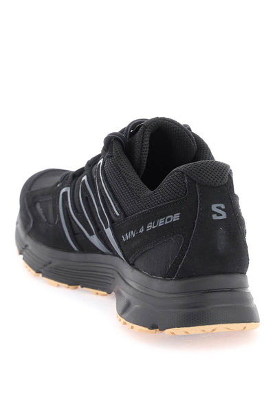 Salomon x-mission 4 suede sneakers L47354900 BLACK EBONY GUM3