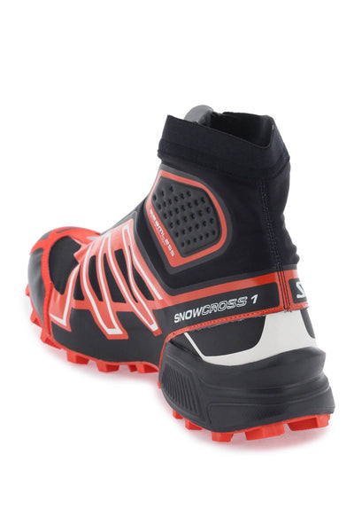Salomon snowcross sneakers L47467300 BLACK FIERY RED VANILLA ICE