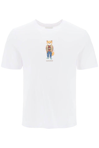 Maison kitsune dressed fox crew-neck t-shirt LM00111KJ0008 WHITE