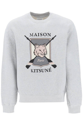 Maison kitsune 大學狐狸印花運動衫 LM00309KM0307 淺灰色混色