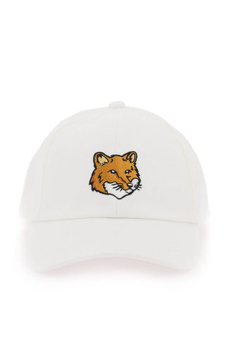 Maison kitsune fox head baseball cap LM06103WW0087 WHITE