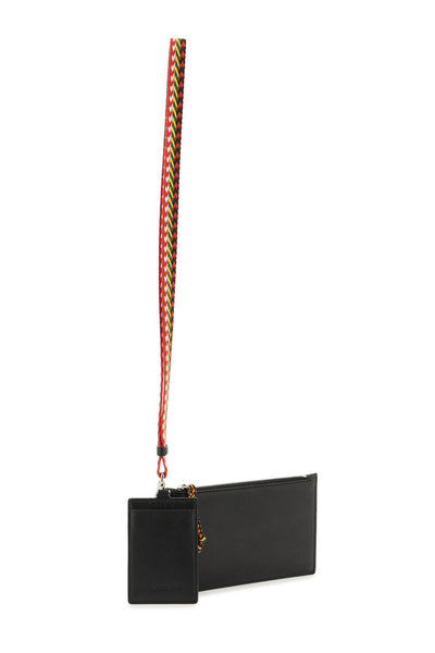 Lanvin double pouch with strap LMSLIP01PIENP23 BLACK