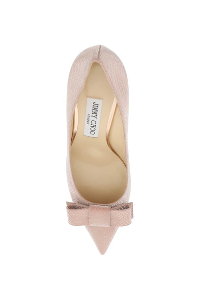 Jimmy choo 'love 65' pumps with bow LOVE BOW 65 TAI BALLET PINK