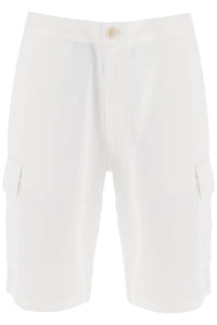 Brunello cucinelli cargo shorts in jersey M0T353222G OFF WHITE