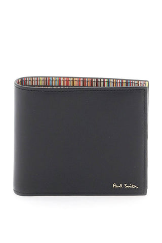 Paul smith signature stripe bifold wallet M1A 4832 BMULTI BLACK