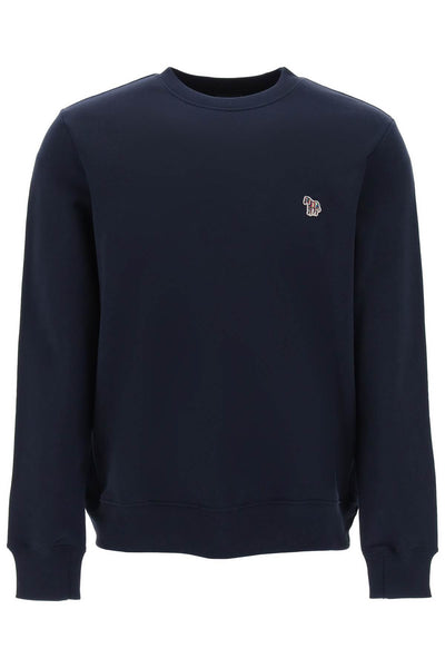 Ps paul smith zebra logo sweatshirt with zebra logo M2R 027R KZEBRA VERY DARK NAVY